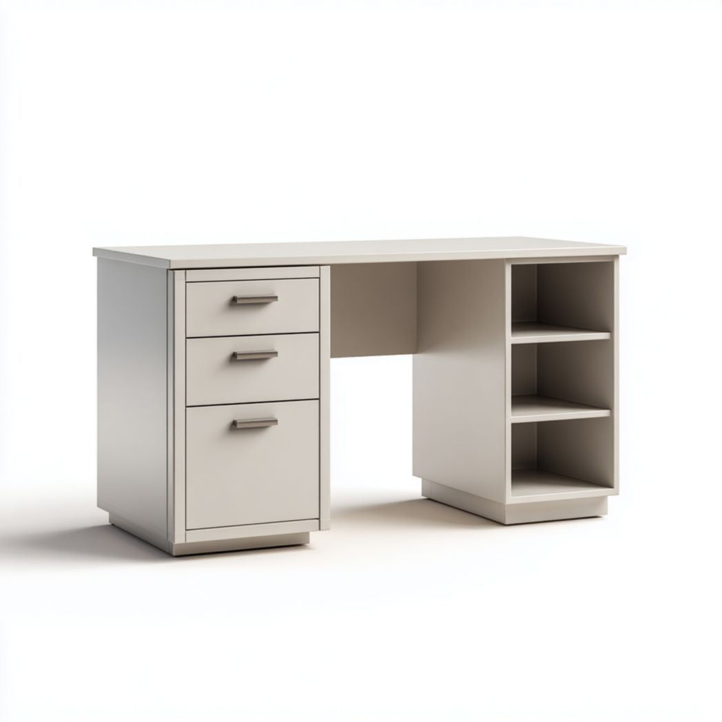 Wooden writing desk with storage drawer and rustic design 120 x 60 x 75cm